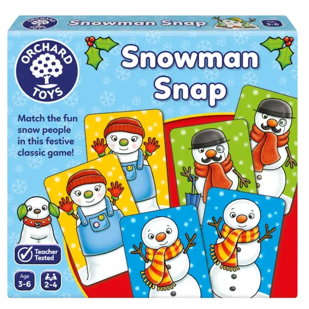 Orchard Toys Snowman Snap – Mini Card Matching Game 1