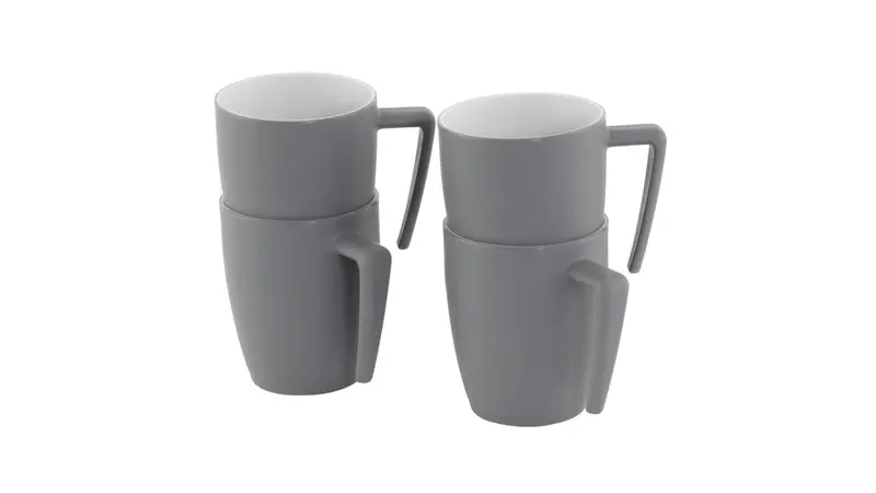 Outwell Gala 4-Piece Grey Mist Cup Set For Camping 1