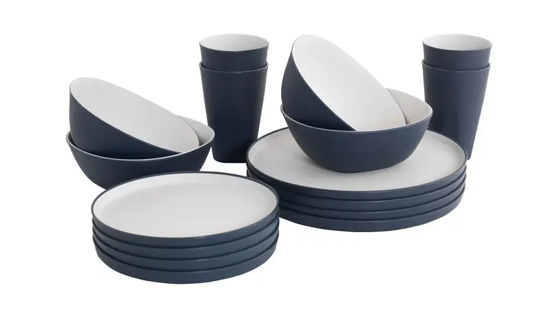 Outwell Gala 4-Piece Navy Night Dinner Set 1