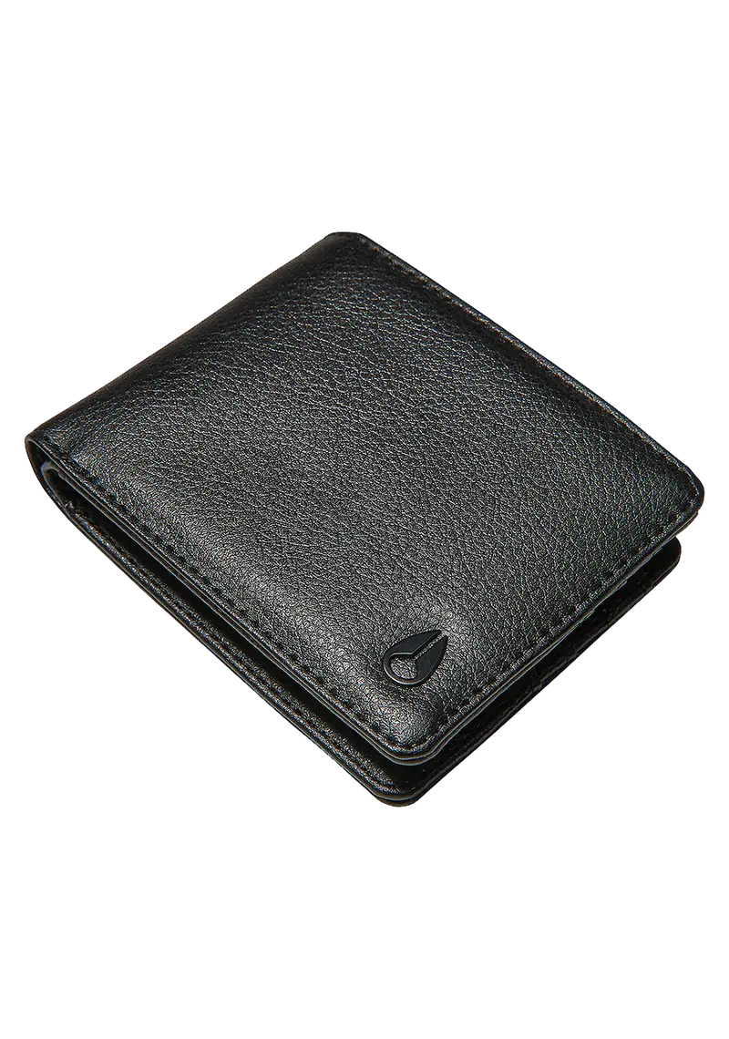 Pass Slim Vegan Leather Wallet – Black 1