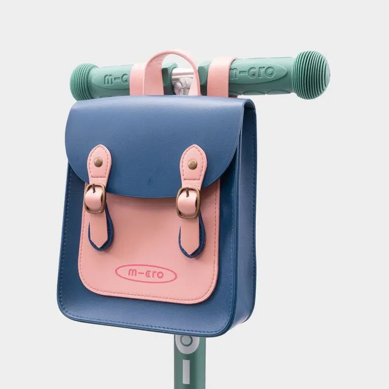 Pink And Navy Micro Eco Satchel For School Or Everyday Use 1