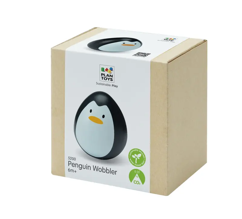 Plantoys Sustainable Wooden Penguin Figure 1