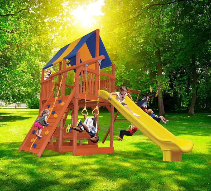 Playground One Turbo Deluxe Fort Xl – Spacious Outdoor Play Structure 1
