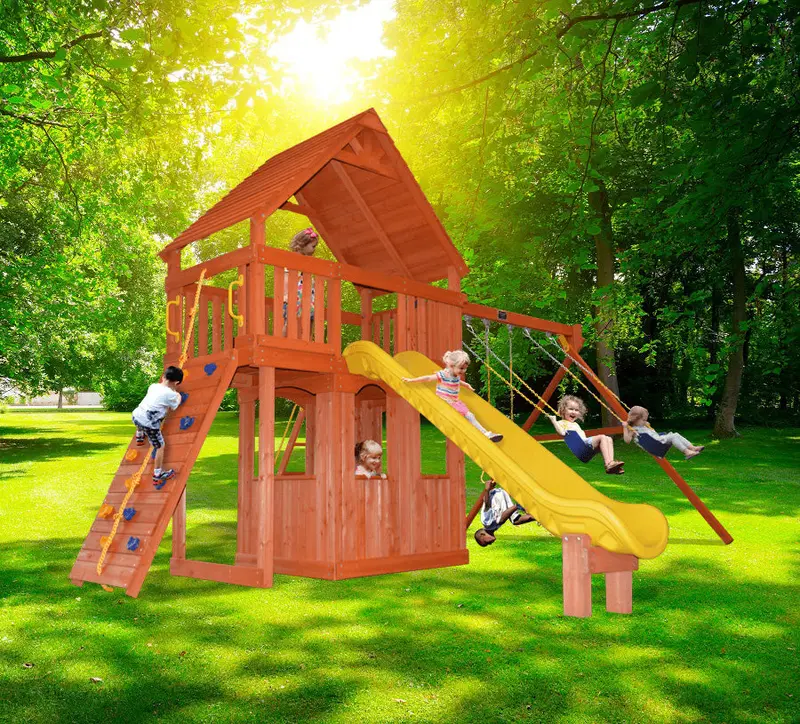 Playground One Turbo Original Fort Combo 2 Xl With Integrated Playhouse 1