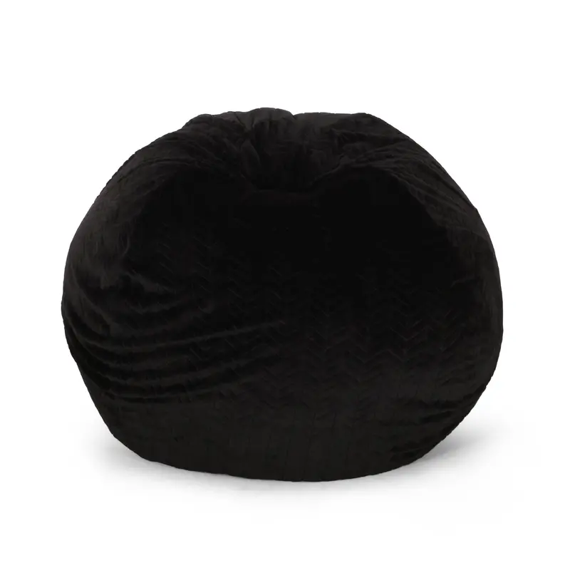 Plush 5-Foot Glam Faux Fur Bean Bag Chair – Nh499313 1