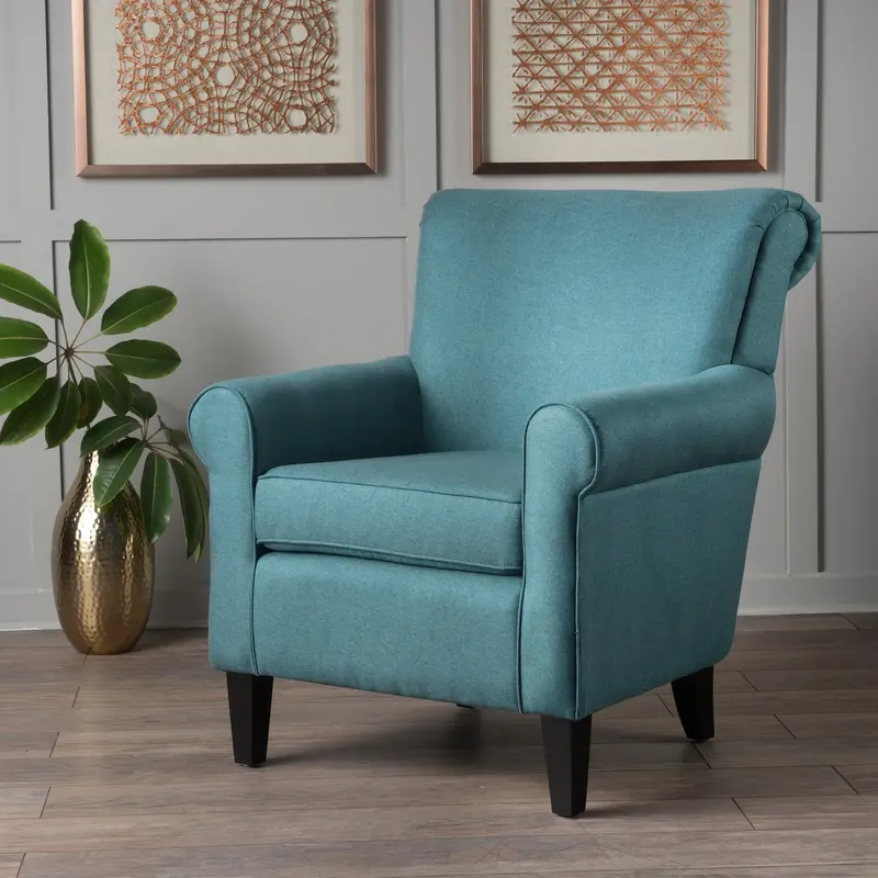 Plush Upholstered Fabric Club Chair For Living Room - Nh361003 1