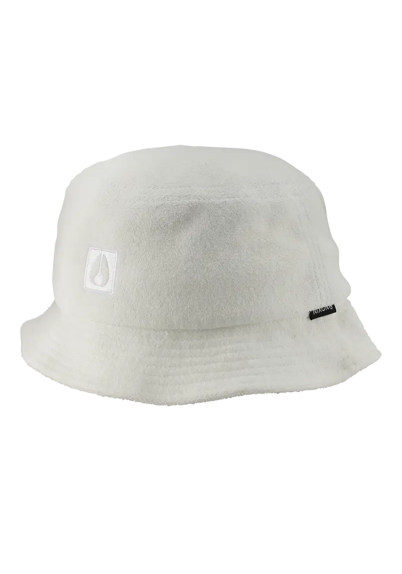 Portofino Terry Bucket Hat – Crisp White 1