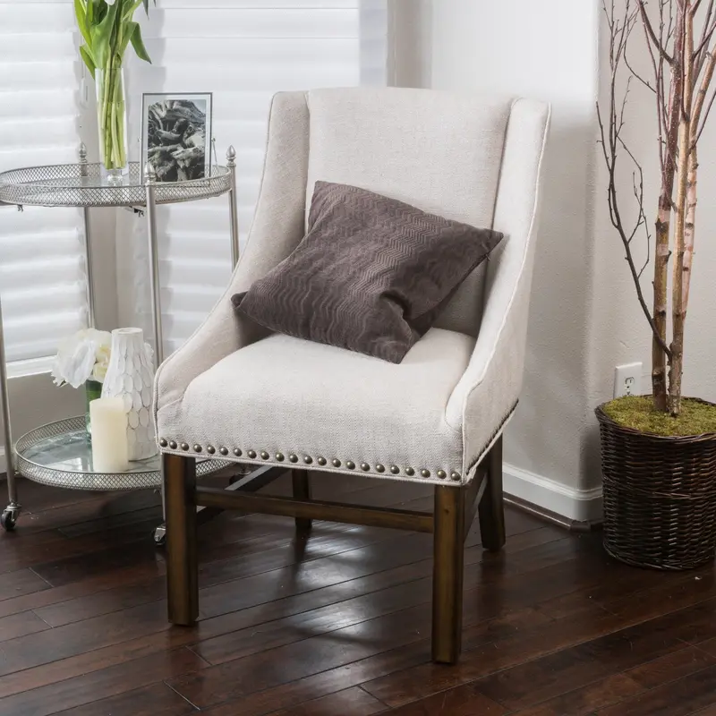 Premium Fabric-Upholstered Dining Chair – Single Unit (Nh851832) 1