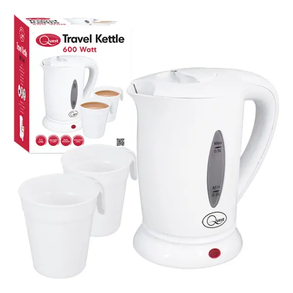 Quest 600W Travel Kettle For Low-Power Sites 1