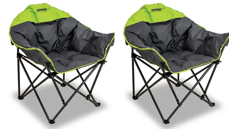 Quest Autograph Cleveland Camping Chairs – Pack Of Two, Lime Green 1