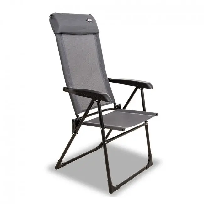 Quest Hygrove Reclining Camping Chair With Adjustable Backrest And Cup Holder 1