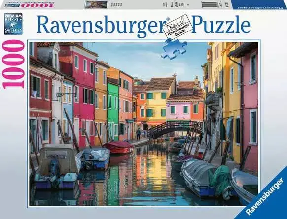 Ravensburger Burano, Italy Panoramic Jigsaw Puzzle – 1000 Pieces 1