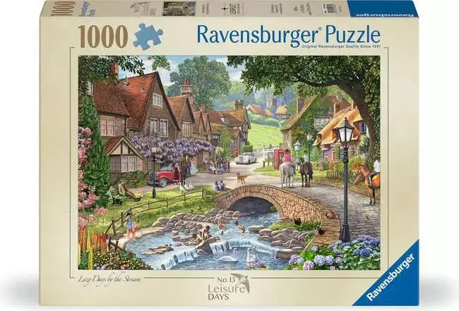 Ravensburger Leisure Days: By The Stream 1000-Piece Scenic Jigsaw Puzzle 1