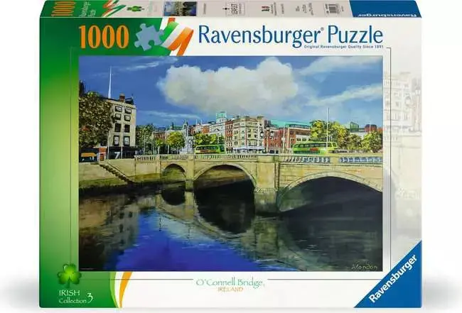 Ravensburger O’Connell Bridge Dublin 1000-Piece Cityscape Jigsaw Puzzle 1
