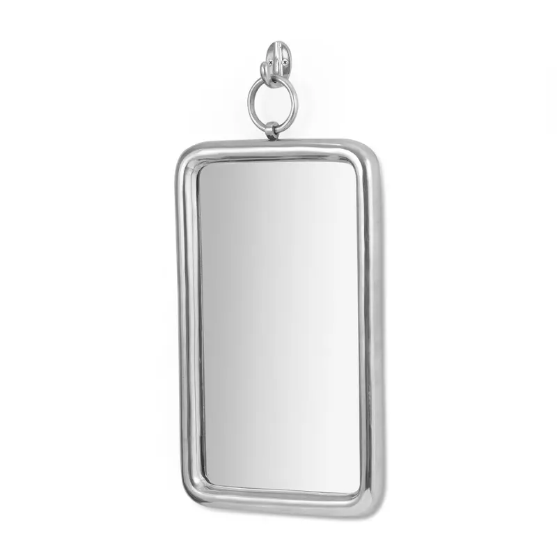 Rectangular Aluminum Wall Mirror – Sleek Modern Metallic Accent, Silver Finish, Nh937413 1