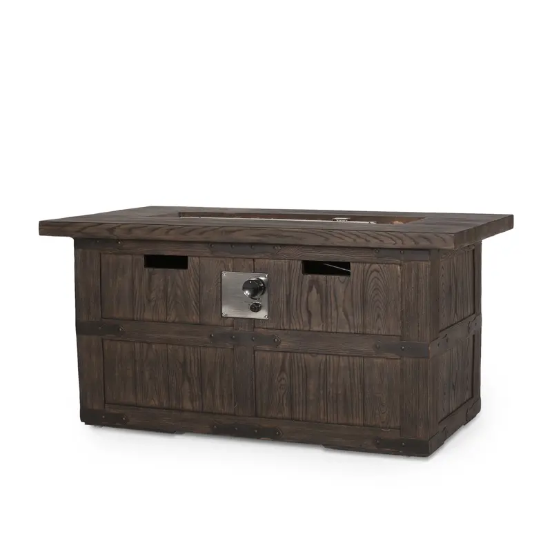 Rectangular Outdoor Fire Pit – 40,000 Btu, Nh026513 1