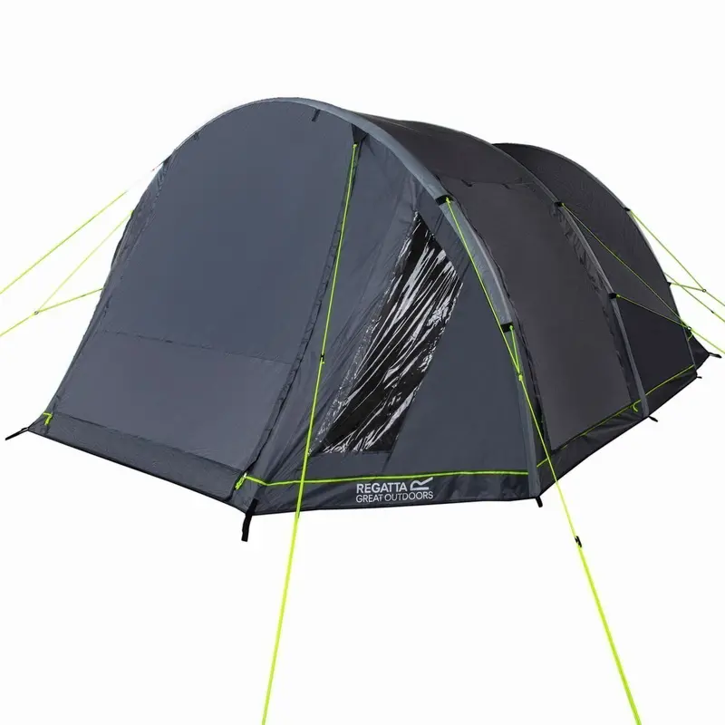 Regatta Kolima 4 V2 Air Tent In Lead Grey & Ebony – 4-Man Inflatable Dome 1