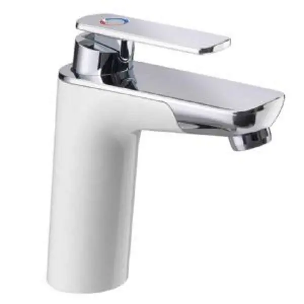 Reich Vector E5 Short-Spout Mixer Tap – Sleek White And Chrome Finish 1
