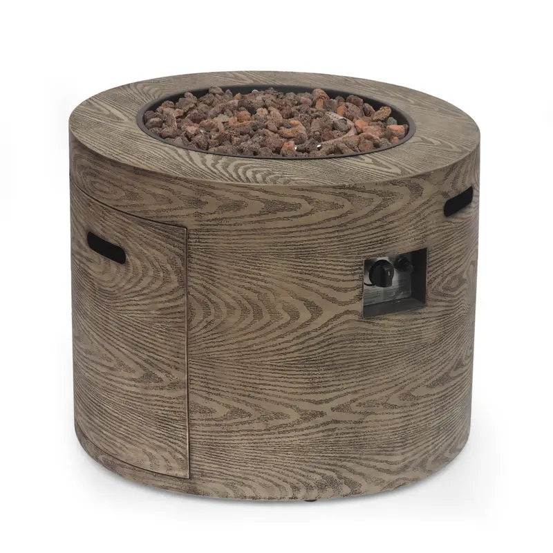 Round Propane Fire Pit (40,000 Btu) For Outdoor Use – Nh640413 1