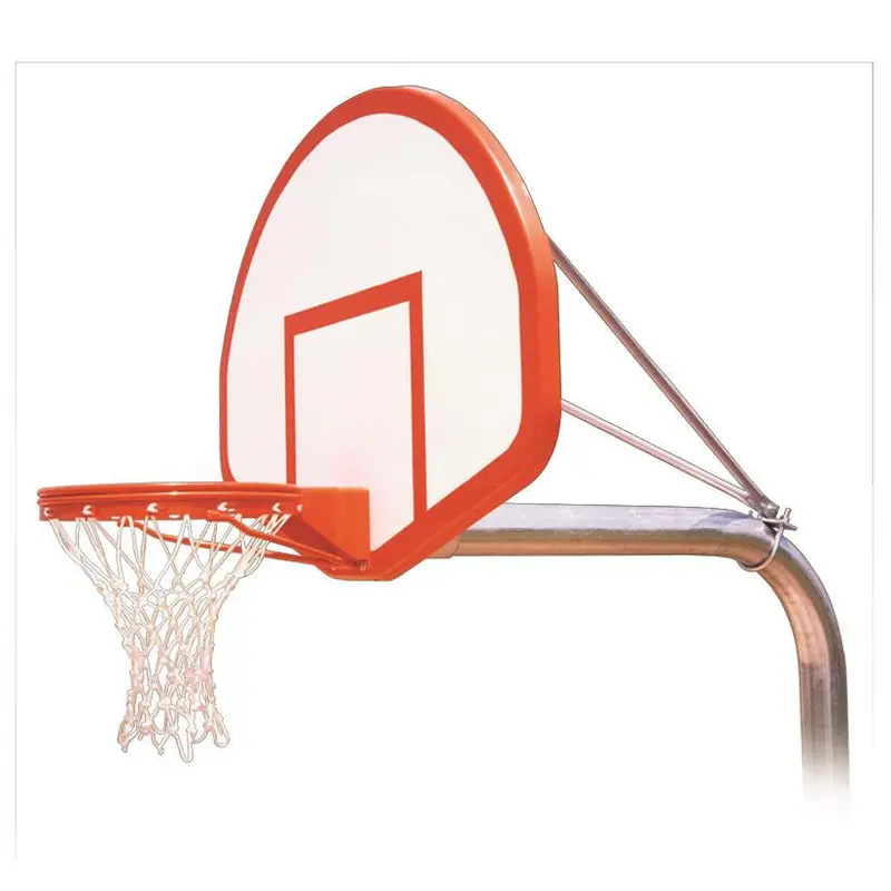 Ruffneck Flight In-Ground Basketball System – 54" Fan-Shaped Fiberglass Backboard 1