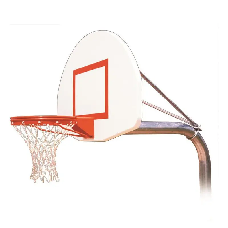 Ruffneck Max In-Ground Basketball System – 54" Fan-Shaped Aluminum Backboard 1