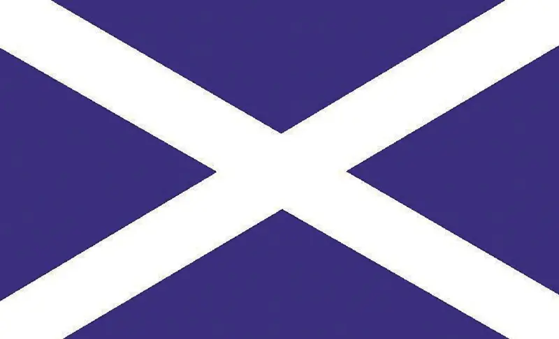 Scotland St Andrew’S Saltire Flag – 5Ft X 3Ft Blue-And-White Banner 1