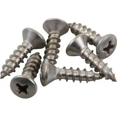 Six #10 × 1" Self-Tapping Screws For Sheet Metal Or Plastic 1