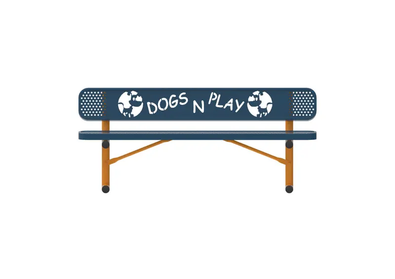 Six-Foot Dog Park Seating Bench 1