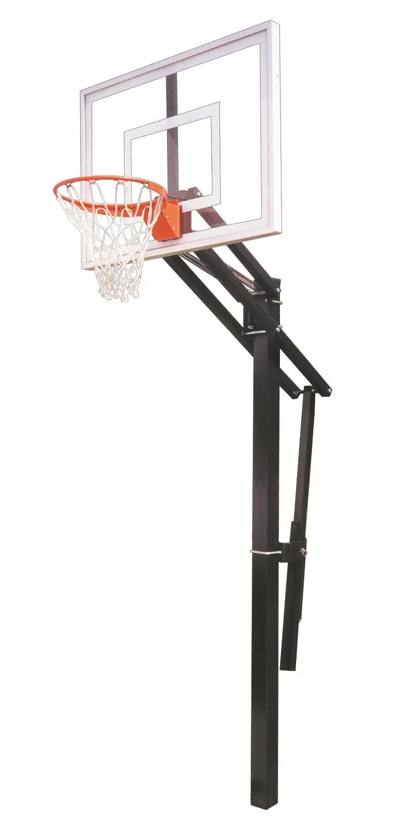 Slam Ii In-Ground Adjustable Basketball Goal – 48" Acrylic Backboard, Height-Adjustable 1