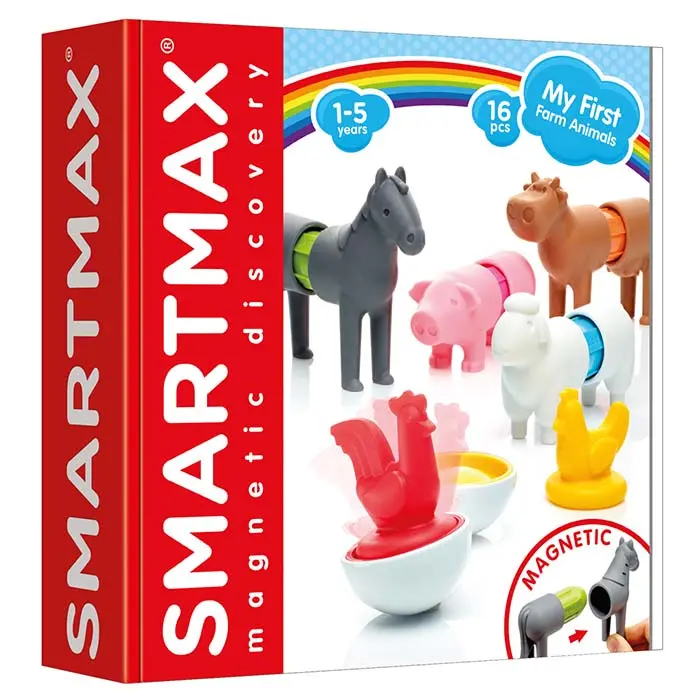 Smartmax My First Farm Animals – Large-Piece Magnetic Building Set For Preschoolers 1