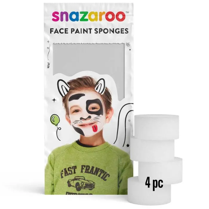 Snazaroo High-Density Face Painting Sponges – Pack Of 4 1