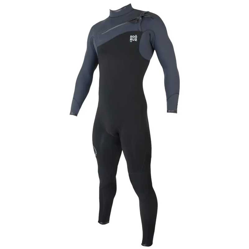 Sooruz Guru Pro 5/4/3Mm Chest-Zip Full Wetsuit – Men’S Black 1