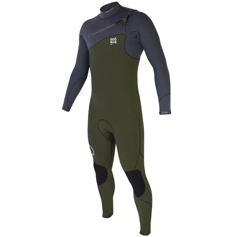 Sooruz Guru Pro 5/4/3Mm Chest-Zip Wetsuit – Men’S Army Green 1