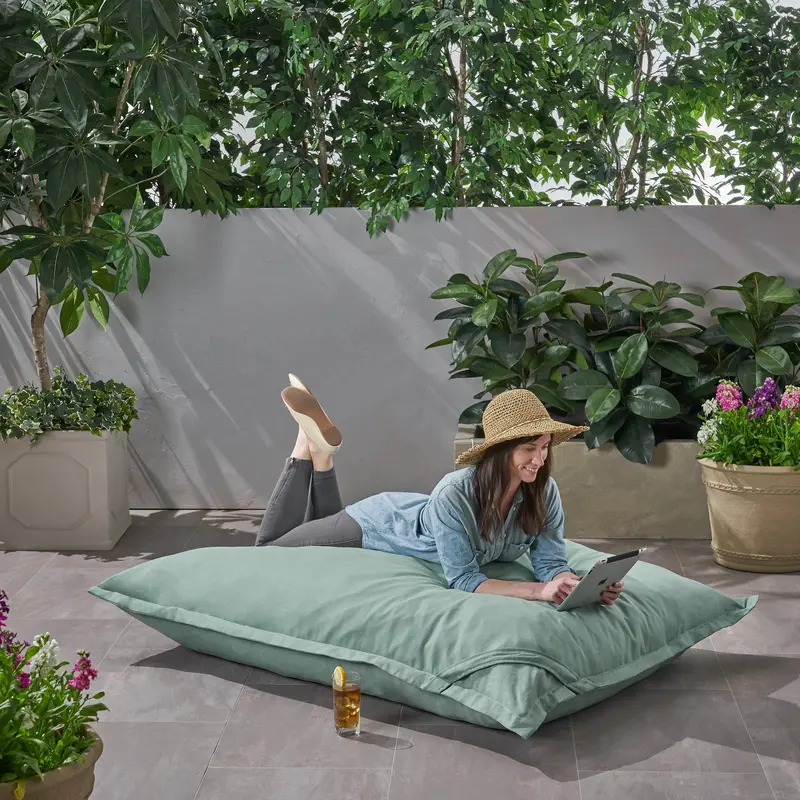 Spacious 5.5 X 4-Foot All-Weather Lounger Bean Bag 1