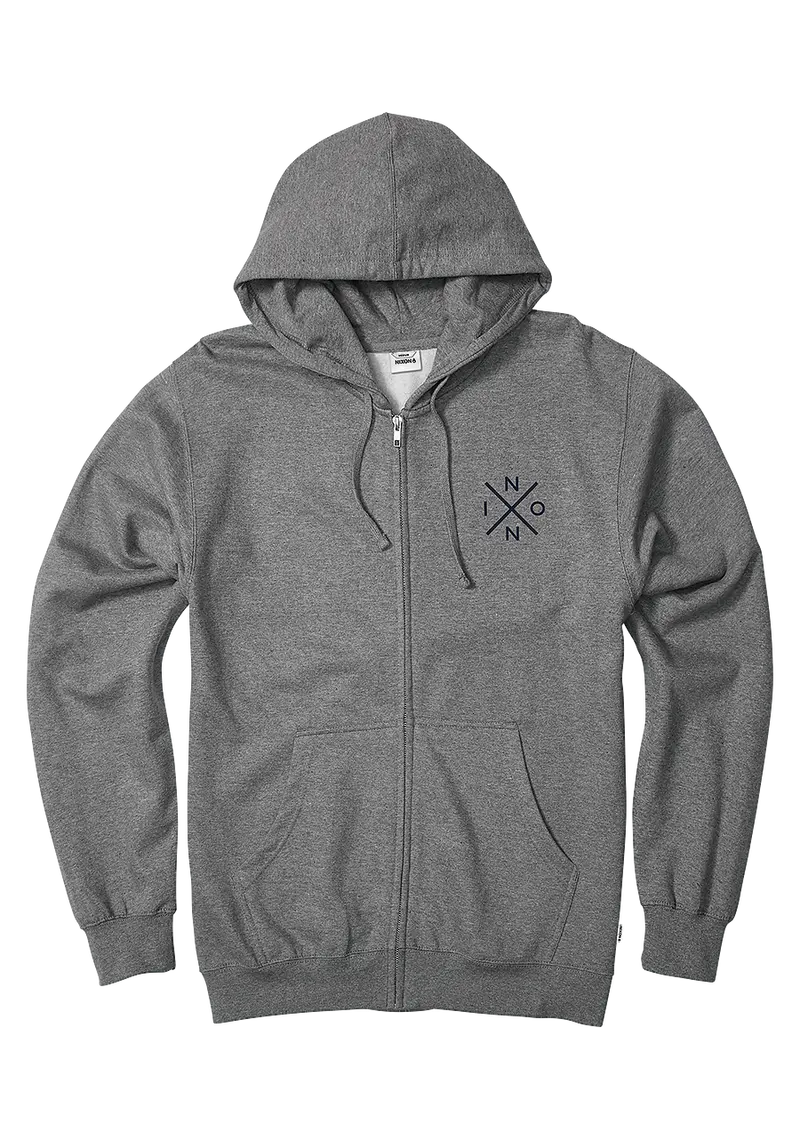Spot Full-Zip Hoodie In Dark Heather Gray 1