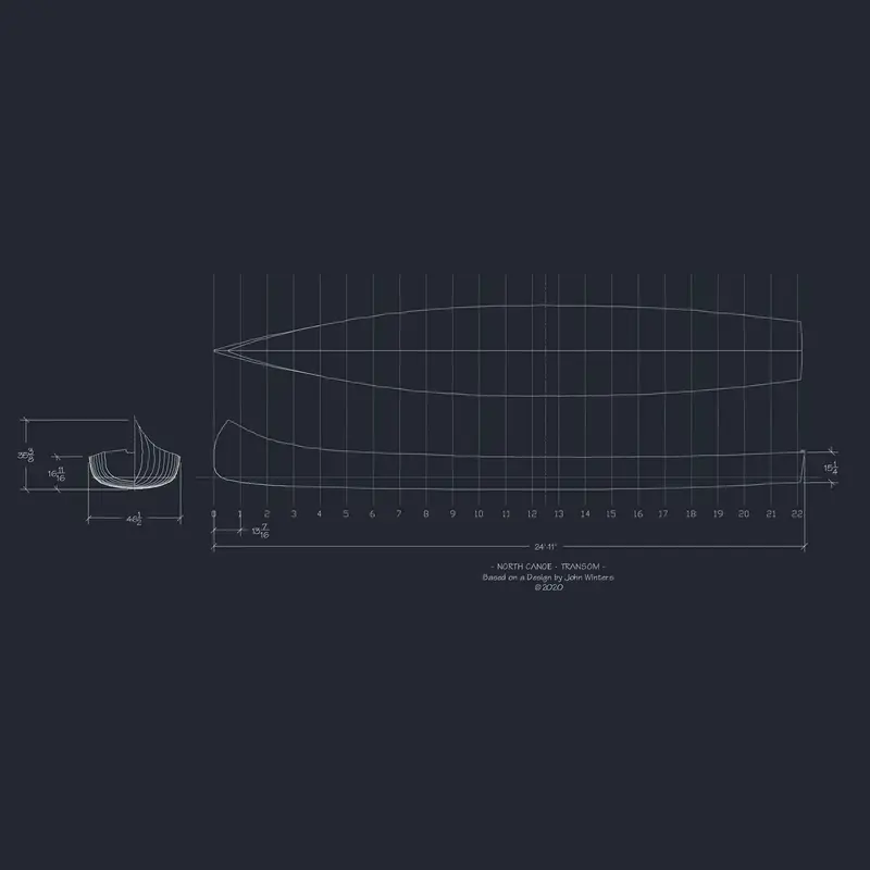 Square-Stern North Canoe Construction Guide – Digital Download 1
