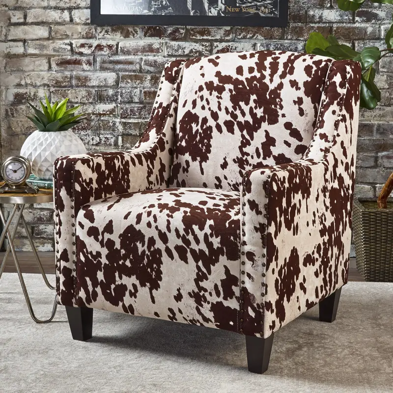 Studded Velvet Accent Club Chair – Nh504103 1