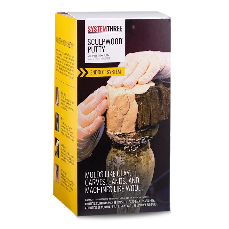 System Three Sculpwood Epoxy Putty For Marine Repairs 1