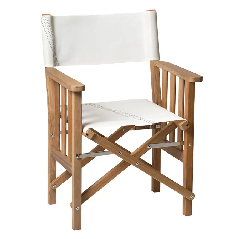Teak Director’S Chair Ii With Sailcloth Cushion 1