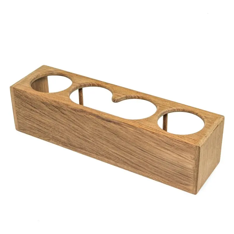 Teak Quad-Use Holder For Drinks And Binoculars 1