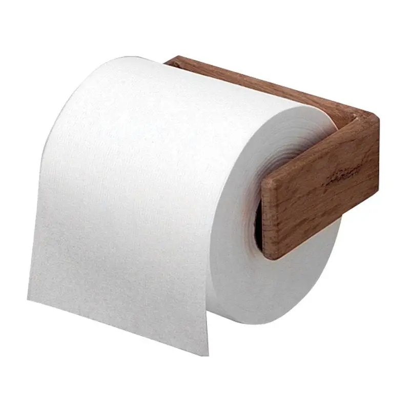 Teak Toilet Tissue Dispenser 1