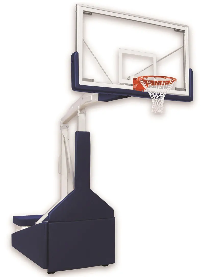 Tempest Triumph St Portable Hoop – 72" Tempered Glass, Standard Floor Installation 1