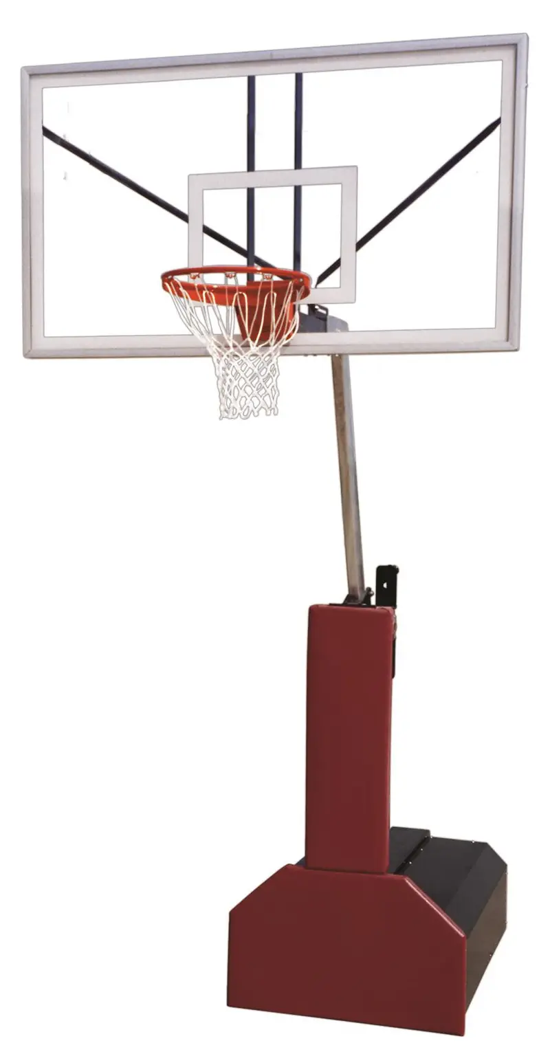 Thunder Arena Portable Basketball Hoop – 72" Tempered Glass, Tournament-Ready System 1