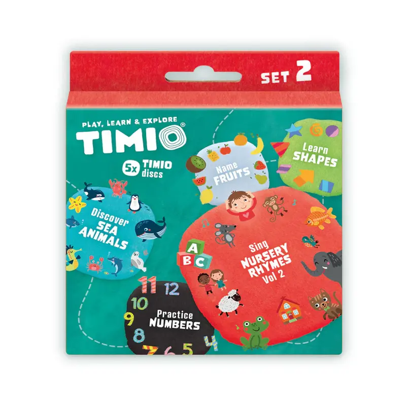Timio Disc Set 2 – Additional Audio Learning Discs For Timio Smart Speaker System 1