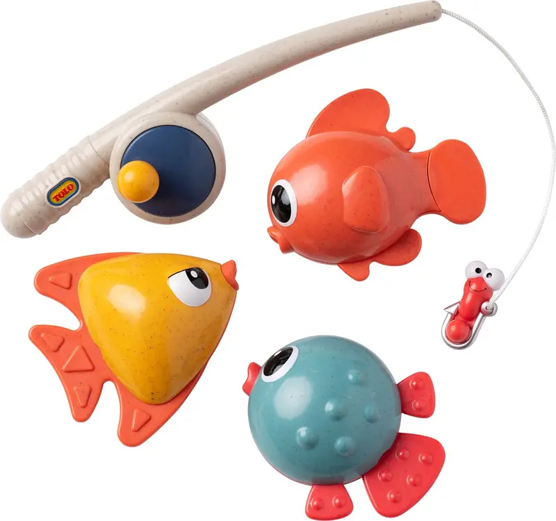 Tolo Bio Fishing Game – Eco-Friendly Wooden Toy With Magnetic Rods & Sea Creatures 1