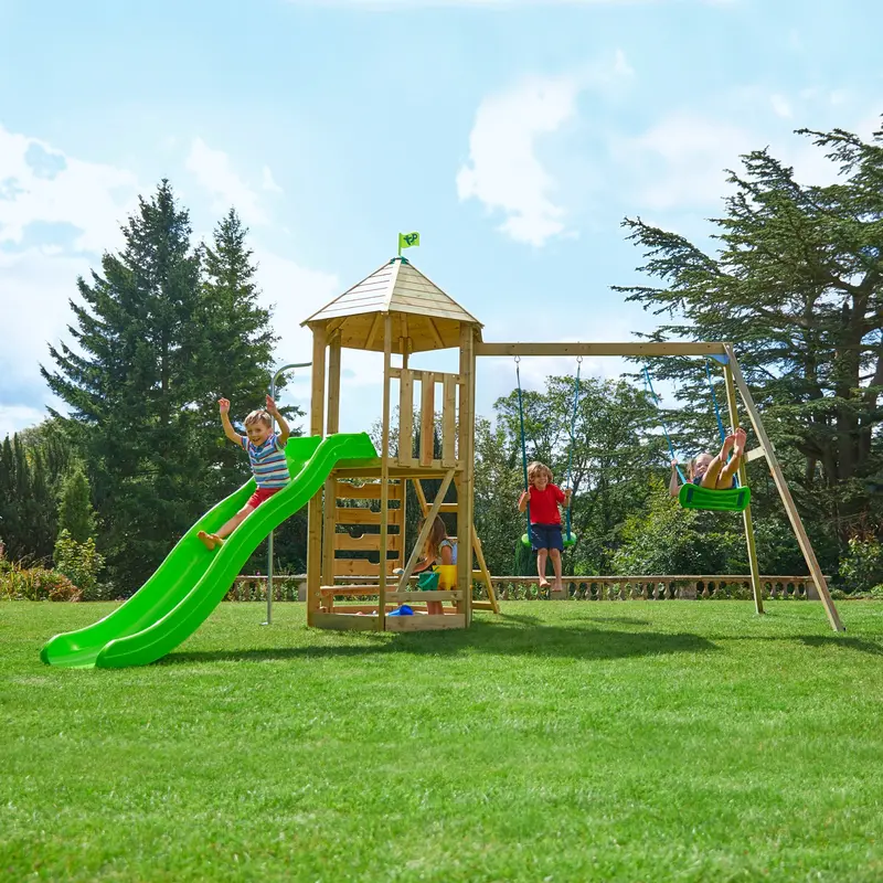 Tp Castlewood Climbing Frame Set – Wooden Outdoor Play Structure (Pre-Order) 1