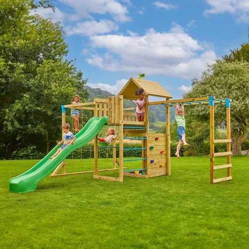 Tp Skywood Wooden Climbing Tower With Wavy Slide, Sky Deck, Monkey Bars, Skyline Tower & Rapide Swing Seat – Collection Or Dublin Delivery Only | Pre-Order By June 14 For Late June Dispatch 1