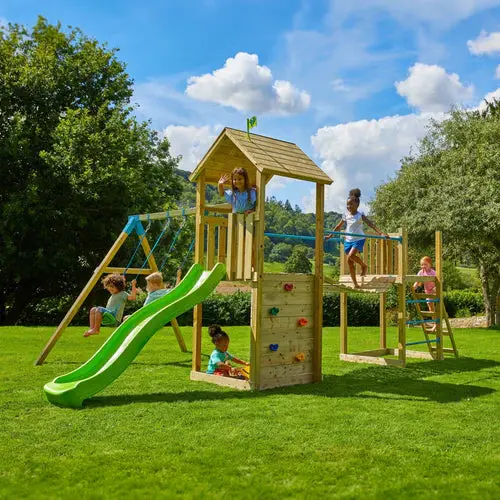 Tp Skywood Wooden Tower Climber With Ripple Slide, Skybridge, Mini Play Tower & Double Swing – Pre-Order By June 14 For Late June Dispatch 1