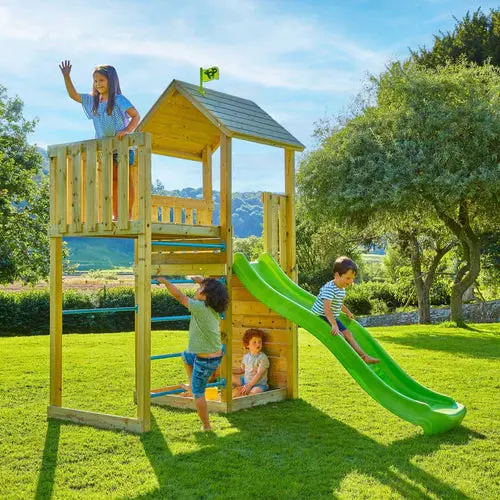 Tp Skywood Wooden Tower Playset Featuring Ripple Slide And Elevated Sky Deck – Pre-Order Deadline: June 14 For End-Of-June Delivery 1