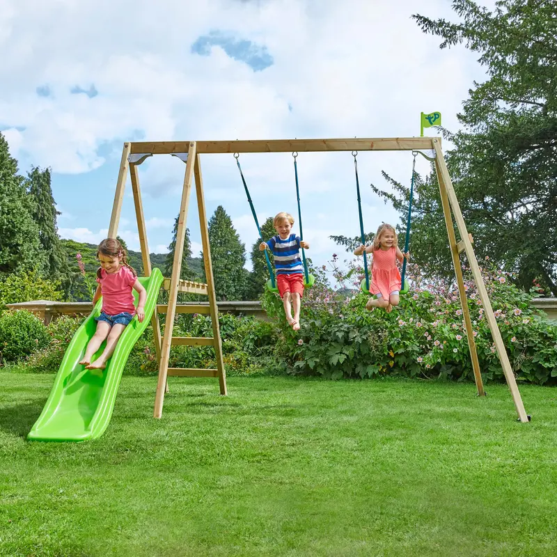 Tp Toys Forest Double Multiplay Swing & Slide Set – Premium Outdoor Play System (Pre-Order By 14 June For Late June Delivery) 1